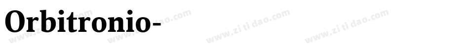 Orbitronio字体转换