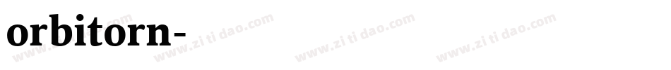 orbitorn字体转换