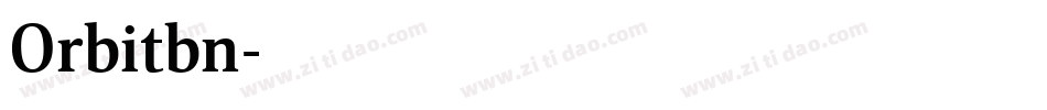 Orbitbn字体转换