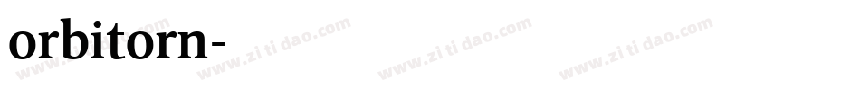 orbitorn字体转换