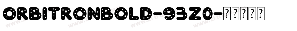 OrbitronBold-93z0字体转换