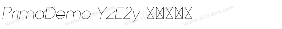 PrimaDemo-YzE2y字体转换