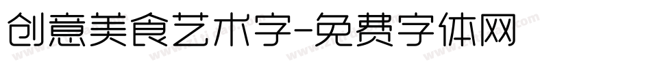 创意美食艺术字字体转换