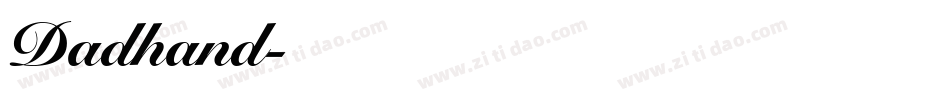 Dadhand字体转换