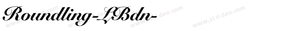 Roundling-LBdn字体转换