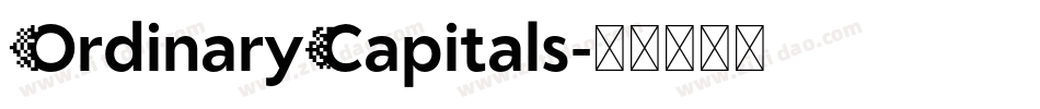 OrdinaryCapitals字体转换