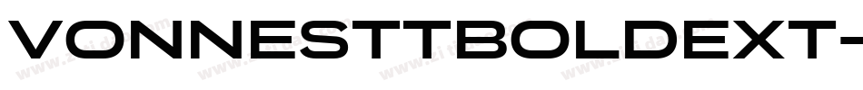 VonnesTTBoldExt字体转换