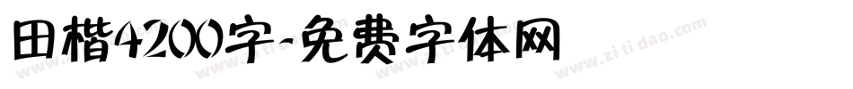 田楷4200字字体转换