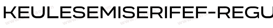 KeuleSemiSerifEF-Regular字体转换