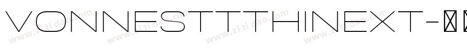 VonnesTTThinExt字体转换