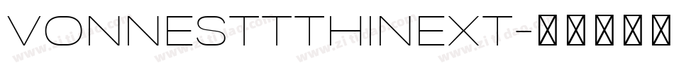 VonnesTTThinExt字体转换