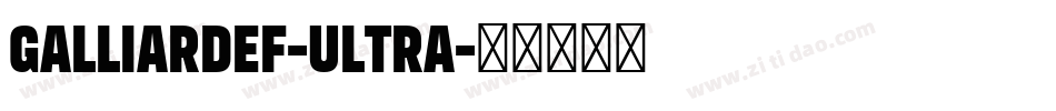 GalliardEF-Ultra字体转换