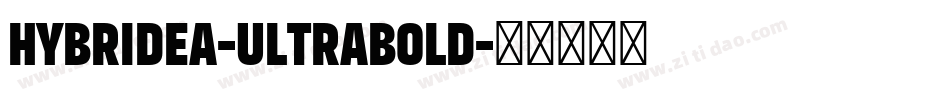 Hybridea-UltraBold字体转换