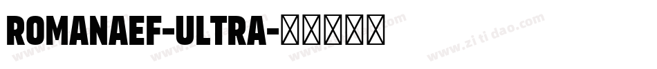 RomanaEF-Ultra字体转换