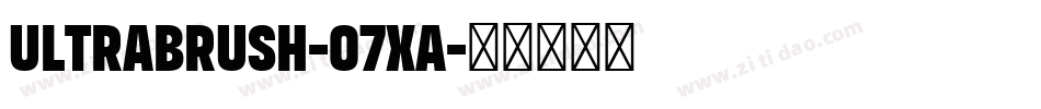 Ultrabrush-o7XA字体转换