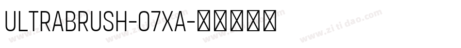 Ultrabrush-o7XA字体转换