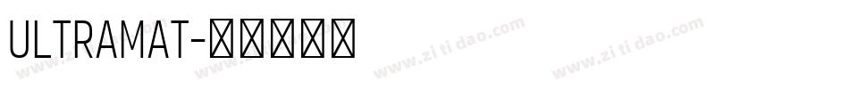 Ultramat字体转换