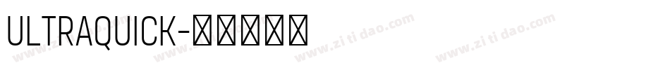 Ultraquick字体转换
