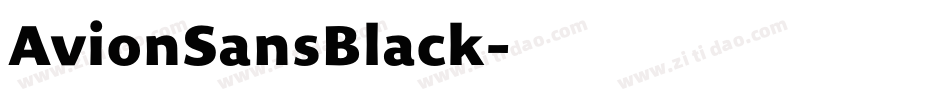 AvionSansBlack字体转换