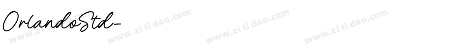 OrlandoStd字体转换