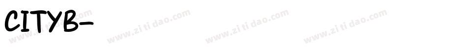 CITYB字体转换