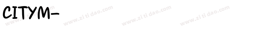 CITYM字体转换