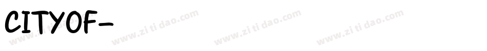 CITYOF字体转换