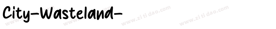 City-Wasteland字体转换