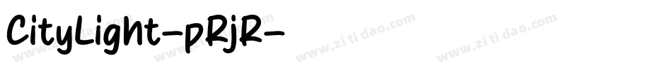 CityLight-pRjR字体转换