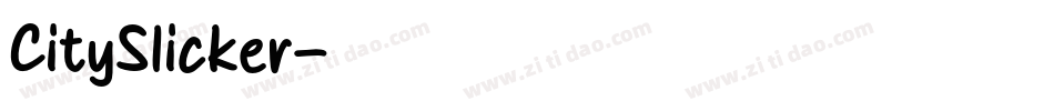 CitySlicker字体转换