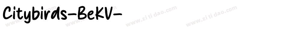 Citybirds-BeKV字体转换