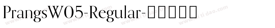 PrangsW05-Regular字体转换
