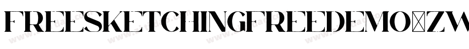 FreeSketchingFreeDemo-Zwd8字体转换