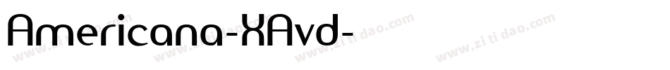 Americana-XAvd字体转换