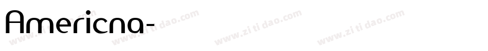 Americna字体转换