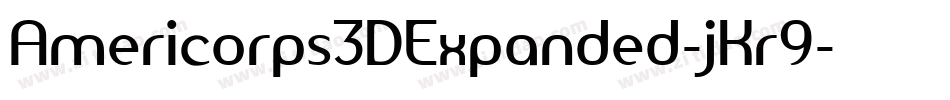 Americorps3DExpanded-jKr9字体转换