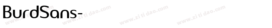 BurdSans字体转换