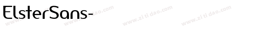 ElsterSans字体转换