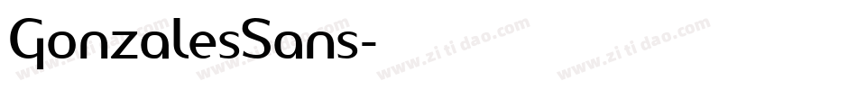 GonzalesSans字体转换
