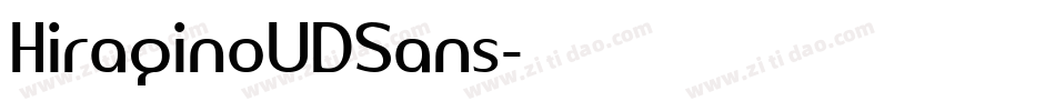HiraginoUDSans字体转换