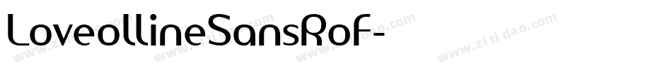 LoveollineSansRoF字体转换