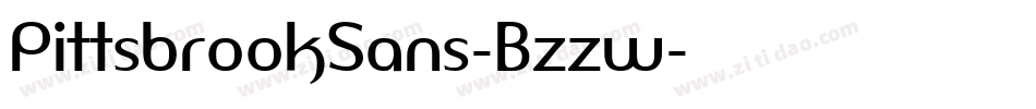 PittsbrookSans-Bzzw字体转换