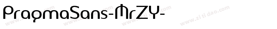 PragmaSans-MrZY字体转换