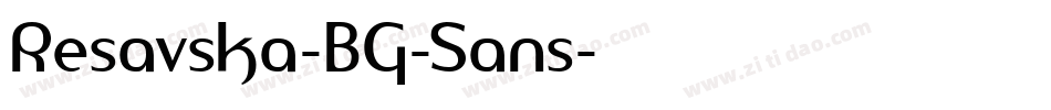 Resavska-BG-Sans字体转换