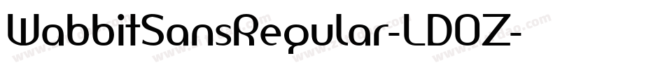 WabbitSansRegular-LDOZ字体转换