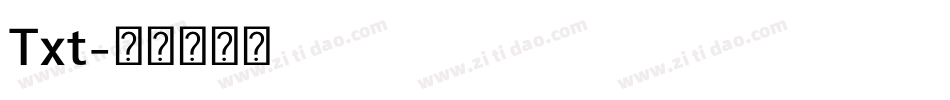Txt字体转换