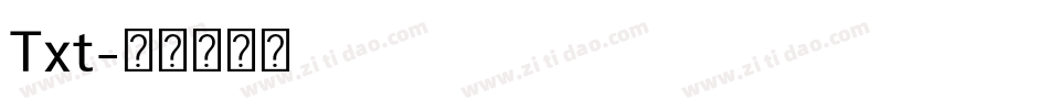 Txt字体转换