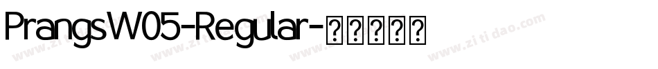PrangsW05-Regular字体转换