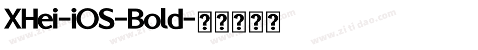 XHei-iOS-Bold字体转换
