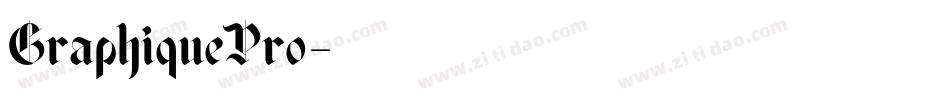 GraphiquePro字体转换